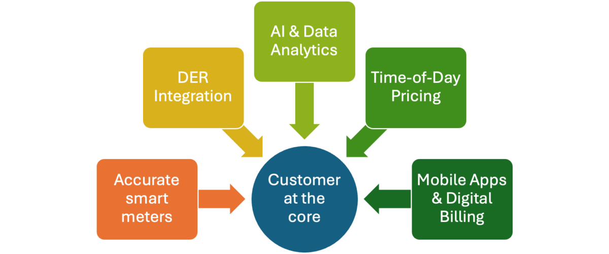 The evolving ecosystem of modern power distribution centered around customer experience